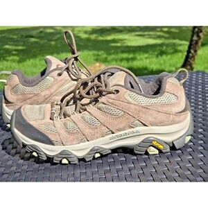 MERRELL Women's MOAB 3 Hiking Shoes Size 7.5 brindle tea Vibram Trl J035882